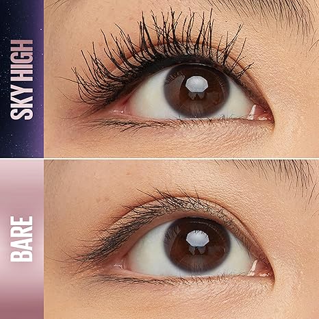 Maybelline Lash Sensational Sky High Washable Mascara Makeup, Volumizing, Lengthening, Defining, Curling, Multiplying, Buildable Formula, Blackest Black, 1 Count image 2