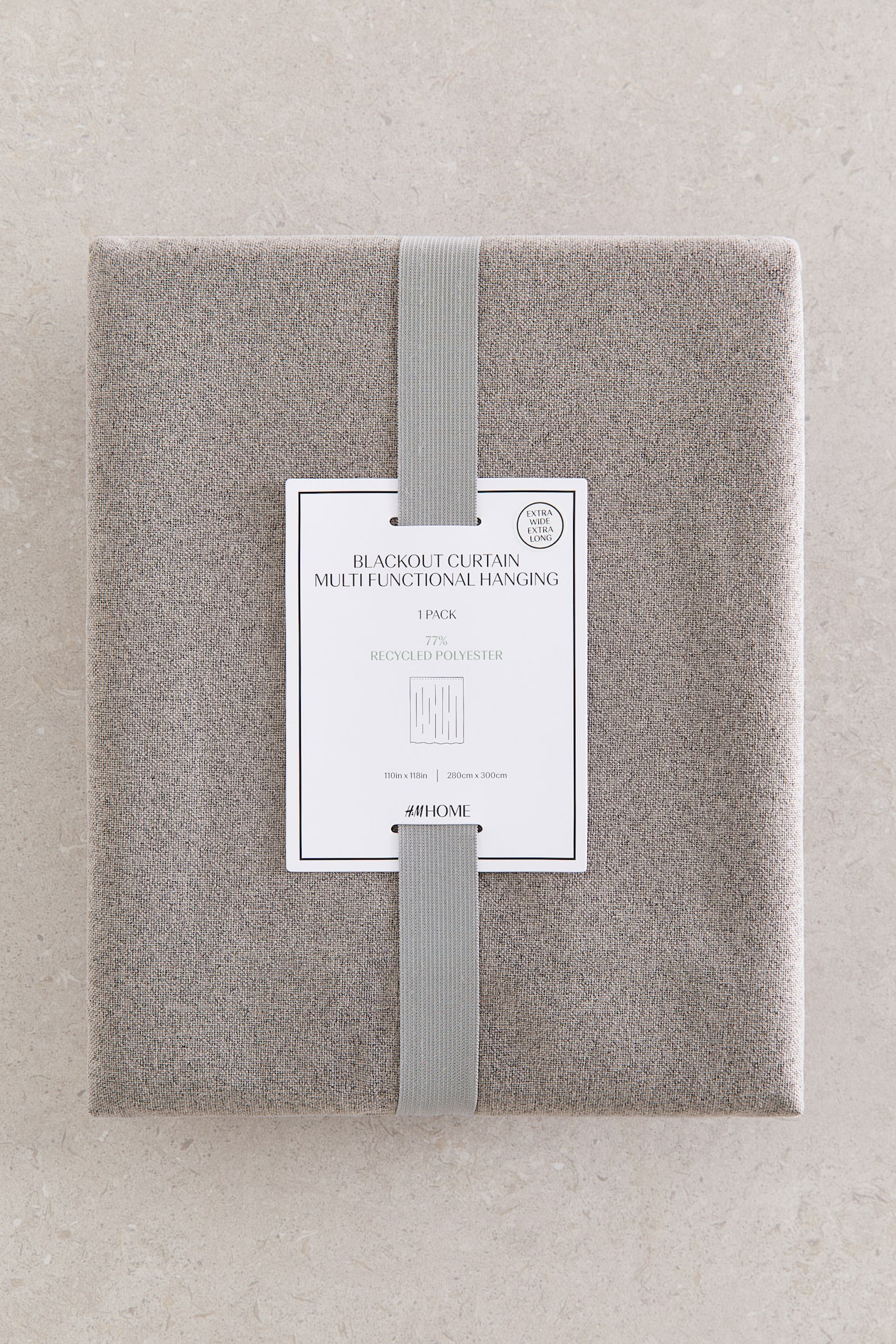 Single-Pack Wide Blackout Curtain Panel image 4