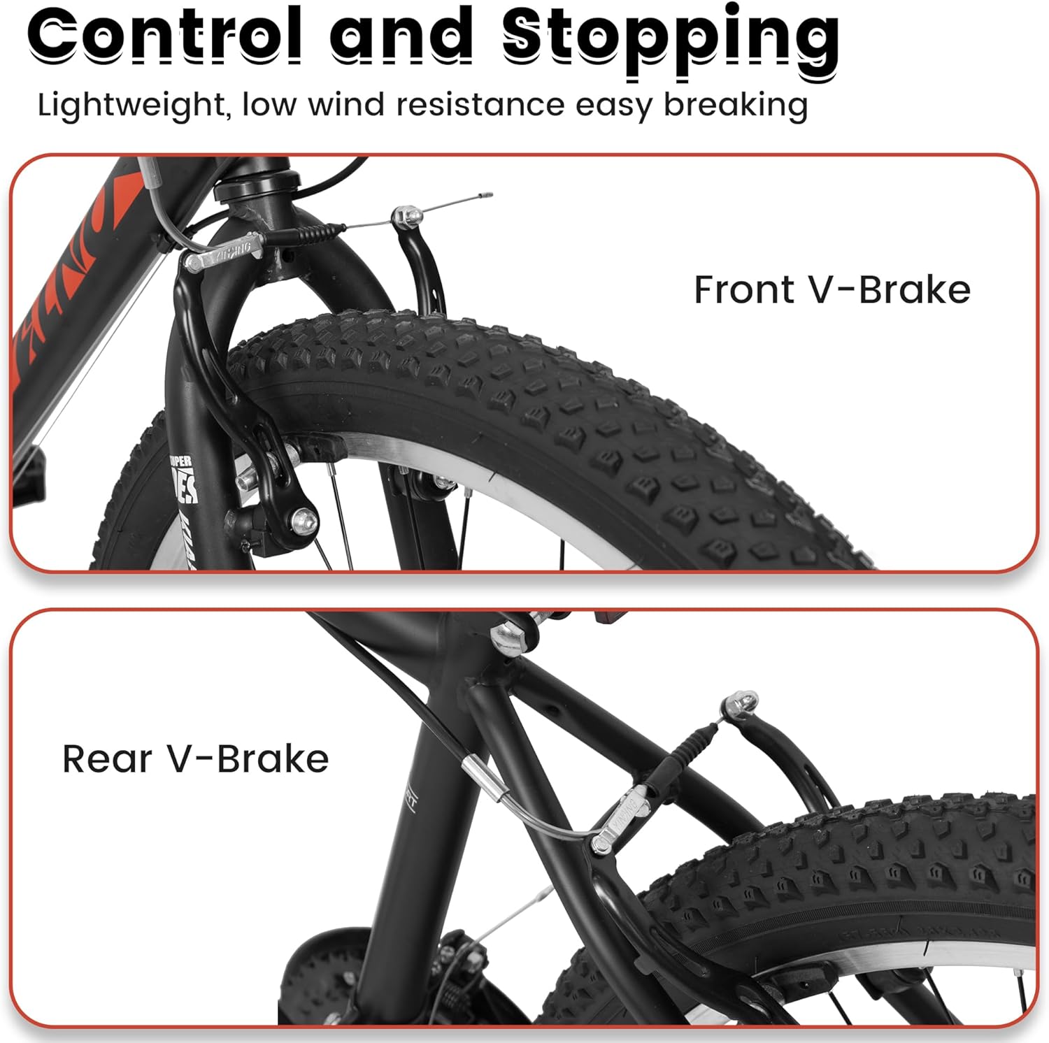 Mountain Bike 24 26 27.5 Inch for Men Women, 21 Speeds High-Carbon Steel Frame, Front Suspension Sport Bicycle, Adult Teens MTB Bicycle for Snow City Commuters and Short Trip image 7