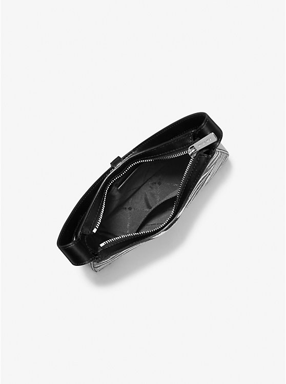Lyra Small Zebra Print Calf Hair Pochette image 2