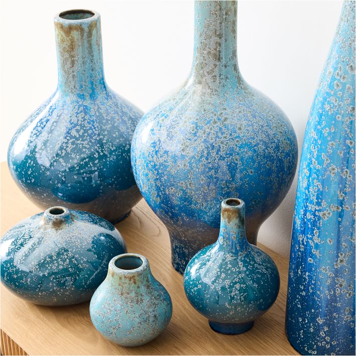 Reactive Glaze Ocean Ceramic Vases image 3
