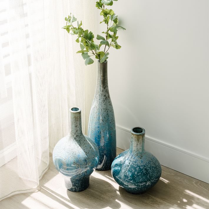 Reactive Glaze Ocean Ceramic Vases image 6