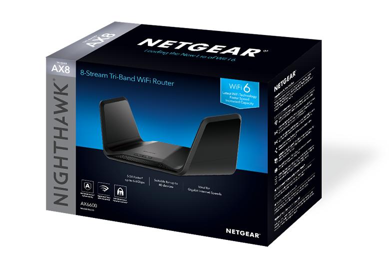 AX6600 WiFi Router (RAX70) Nighthawk 8-Stream Tri-Band WiFi 6 Router, 6.6Gbps image 7