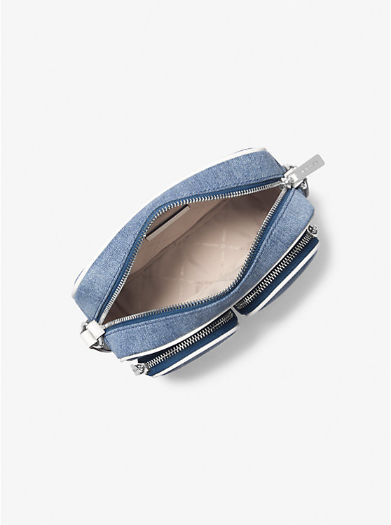 Jet Set Medium Denim Crossbody Bag with Case for Apple Airpods Pro image 4