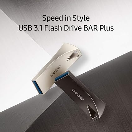 SAMSUNG BAR Plus 256GB - 400MB/s USB 3.1 Flash Drive Champagne Silver (MUF-256BE3/AM) image 4