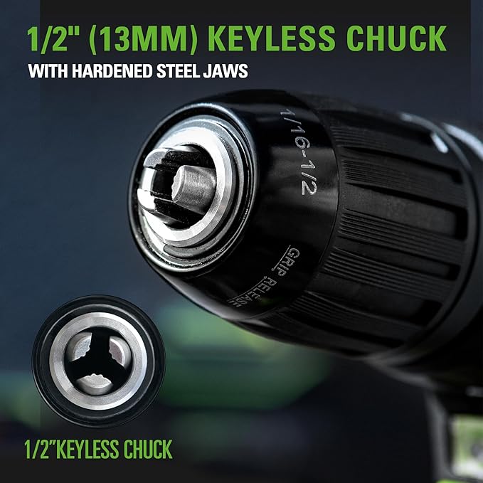 Greenworks 24V Brushless Drill / Driver, 2Ah USB Battery and Charger Included image 6