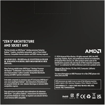 AMD Ryzen™ 5 9600X 6-Core, 12-Thread Unlocked Desktop Processor image 4