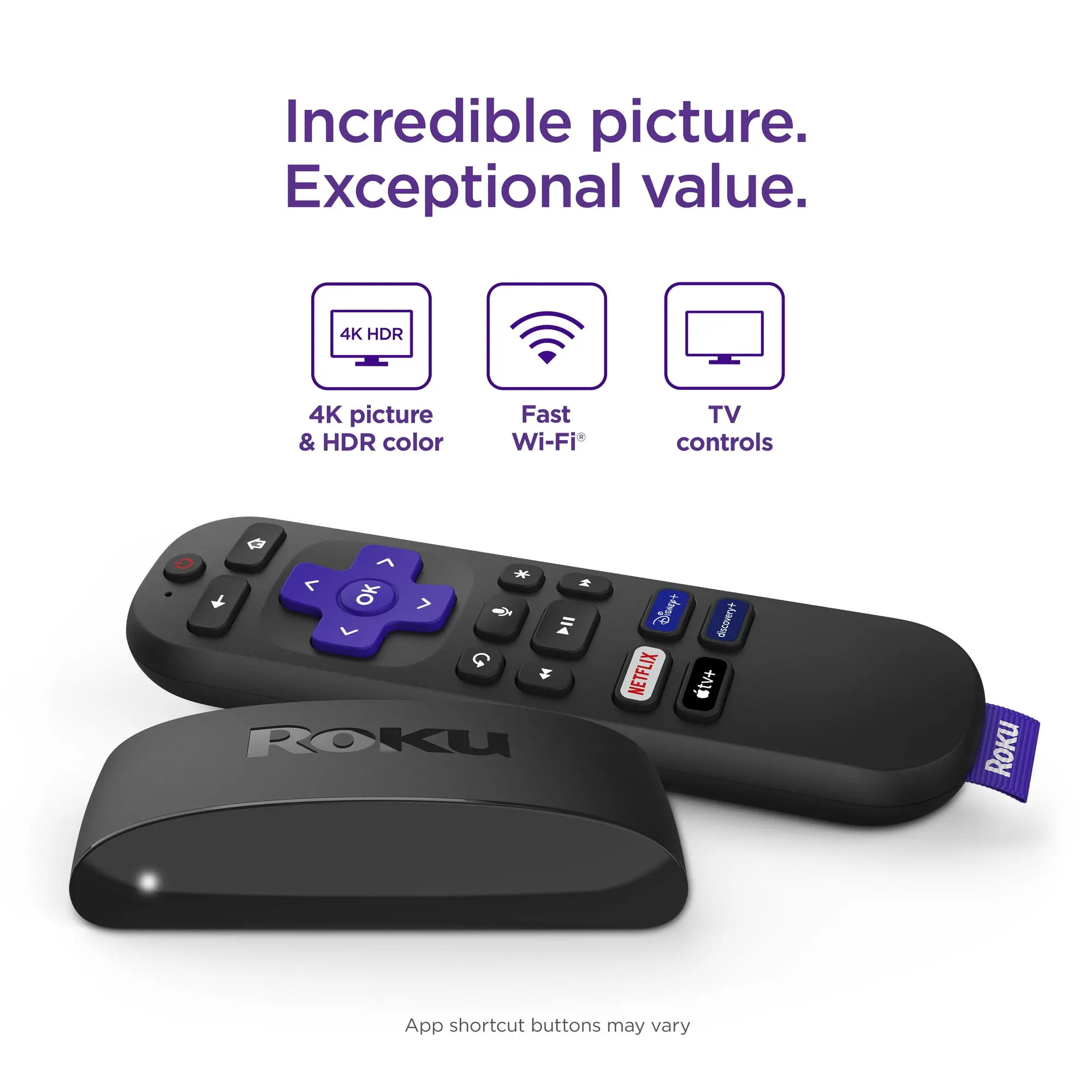 Roku Express 4K+ | Streaming Player HD/4K/HDR with Roku Voice Remote with TV Controls image 2