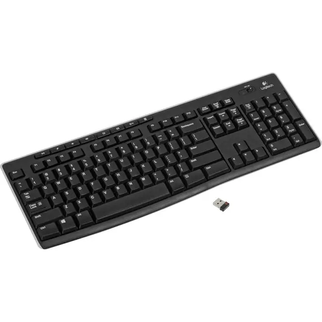 Logitech K270 Wireless Keyboard, USB Unifying Receiver, Black image 1