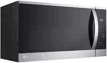 LG 1.8 cu. ft. 30 in. W Smart Over the Range Microwave Oven with EasyClean in PrintProof Stainless Steel 1000-Watt image 3