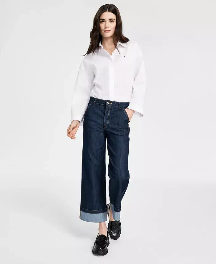 Women's Wide-Leg Jeans image 1