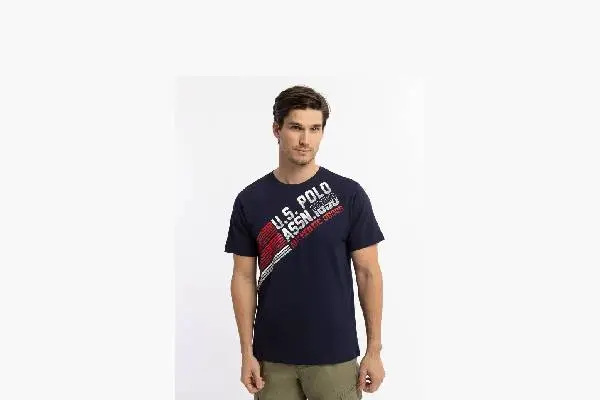 DIAGONAL STRIPE GRAPHIC JERSEY T-SHIRT image