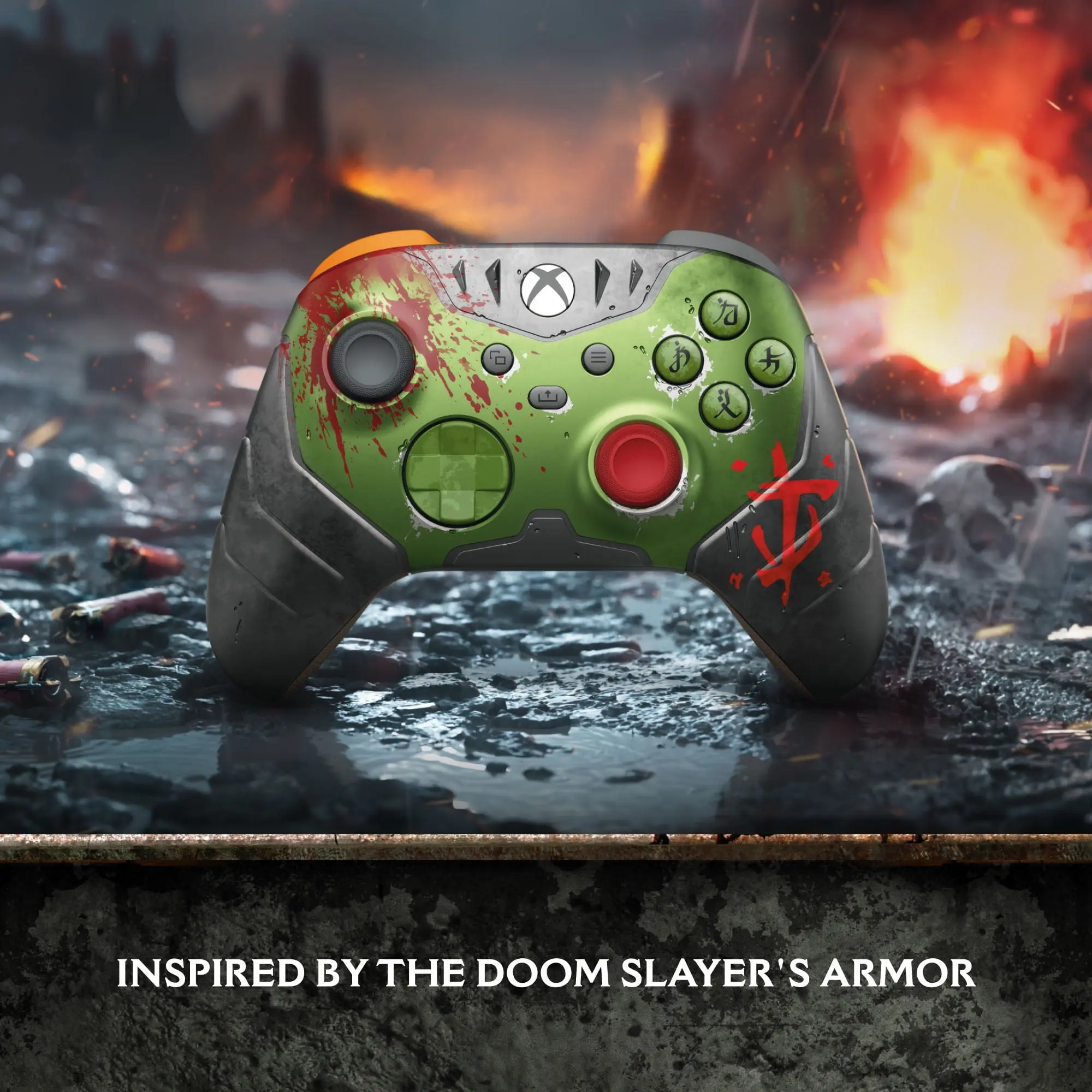 Xbox Wireless Controller DOOM: The Dark Ages Limited Edition for Xbox Series X|S, Xbox One, PCs, and Cloud-Enabled Devices image 2