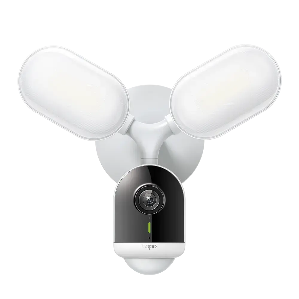 TP-LINK Tapo TC55 Smart Floodlight Security Camera - White Outdoor; 2k Resolution; WiFi Connectivity; AC Hard Wired Powered image 1