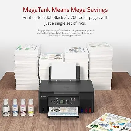 Canon MegaTank G3270 All-in-One Wireless Inkjet Printer. for Home Use, Print, Scan and Copy image 4
