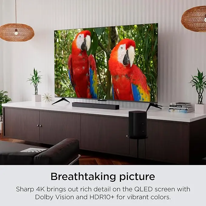 Roku Smart TV – 65-Inch Plus Series 4K QLED RokuTV with Roku Voice Remote Pro, Dolby Vision, Striking 4K Resolution, Automatic Brightness, & Seamless Streaming – Live Local News & Sports image 5