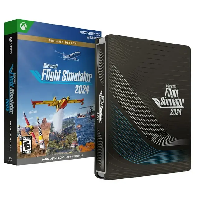 Microsoft Flight Simulator 2024 – Premium Deluxe SteelBook Edition – Xbox Series X|S and Windows Digital Code image 1