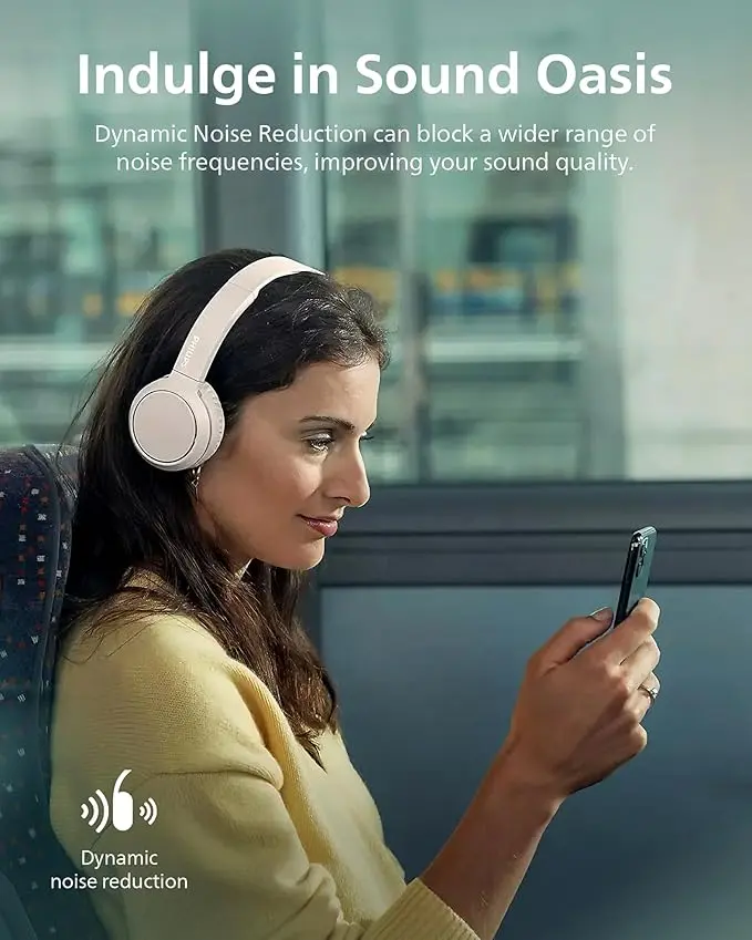 PHILIPS H4205 On-Ear Wireless Headphones with 32mm Drivers & BASS Boost on-Demand, White image 7