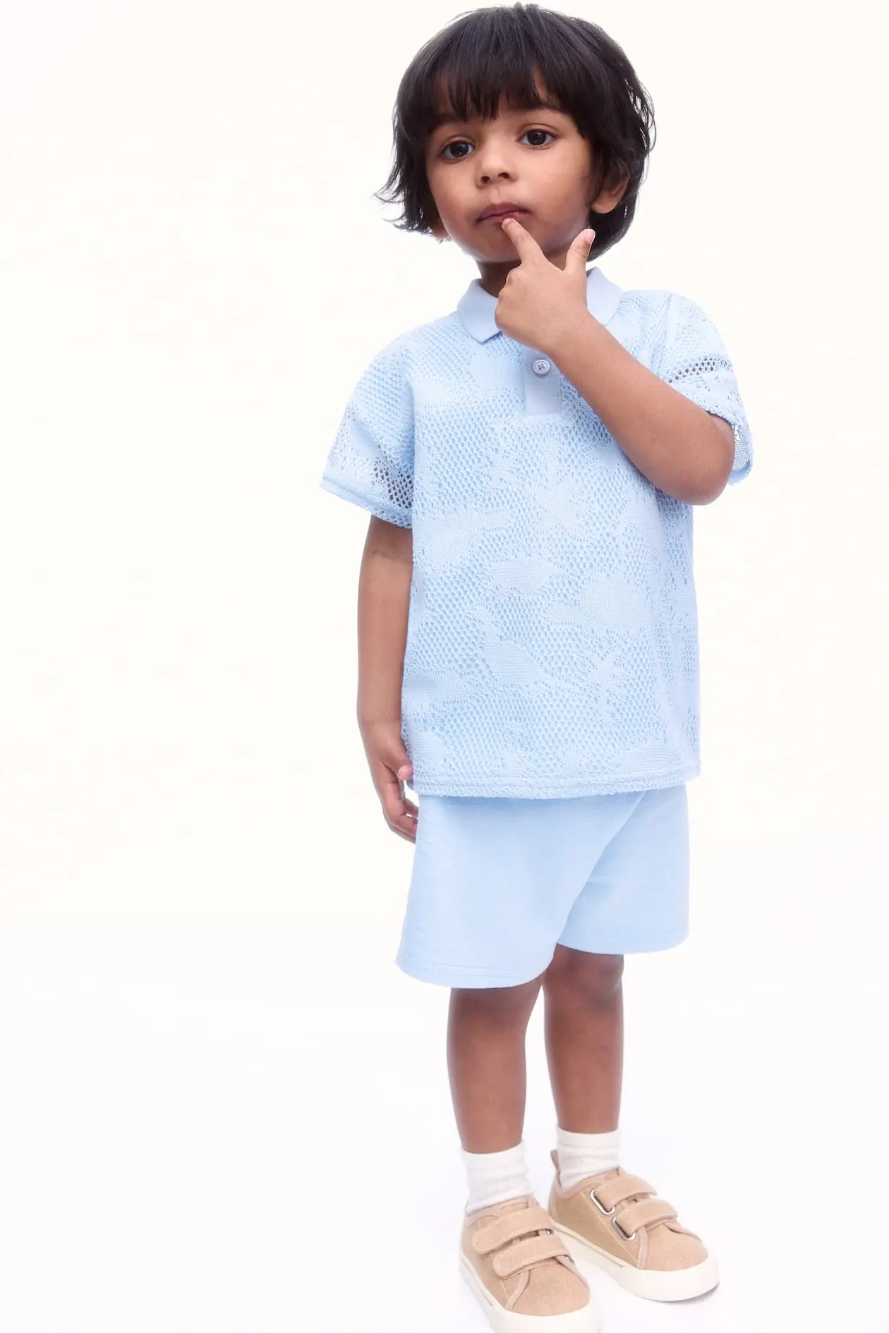 2-Piece Polo Shirt and Shorts Set image 1