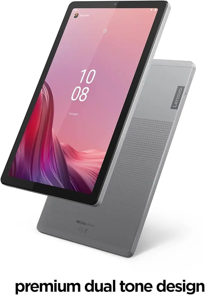Lenovo Tab M9-2023 - Tablet - Long Battery Life - 9" HD - Front 2MP & Rear 8MP Camera - 3GB Memory - 32GB Storage - Android 12 or Later - Folio Case Included,Gray image 2