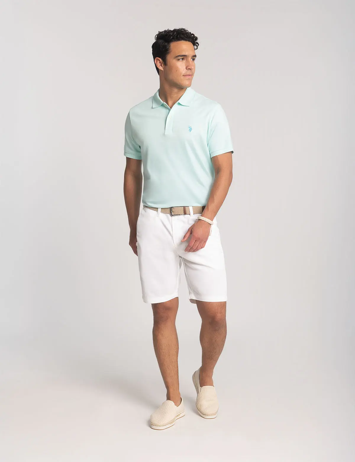 STRETCH TWILL SHORTS WITH COMFORT BAND image 2