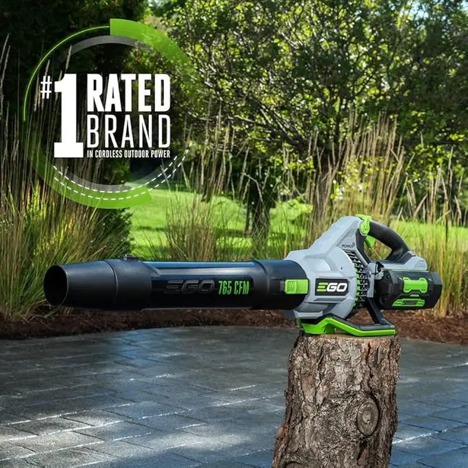 EGO Power+ LB7654 56-Volt 765 CFM Brushless Cordless Leaf Blower, 5.0Ah Battery, 320W Charger Included Plus Extra BA1400T 2.5Ah Battery image 2