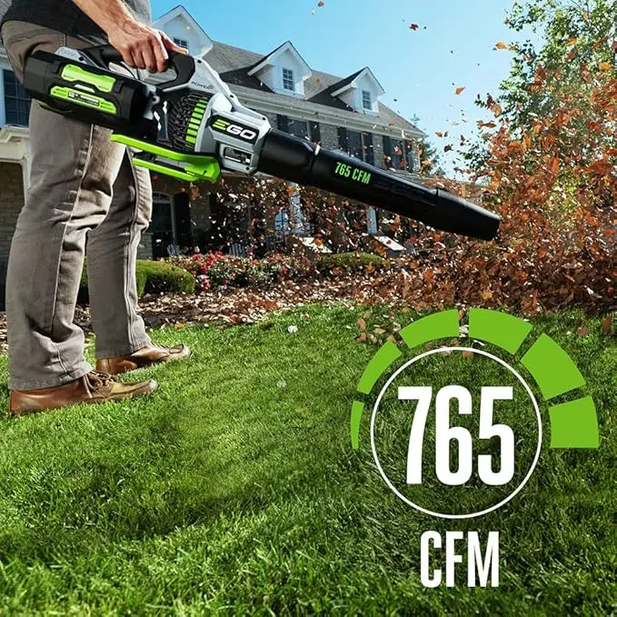 EGO Power+ LB7654 56-Volt 765 CFM Brushless Cordless Leaf Blower, 5.0Ah Battery, 320W Charger Included Plus Extra BA1400T 2.5Ah Battery image 3