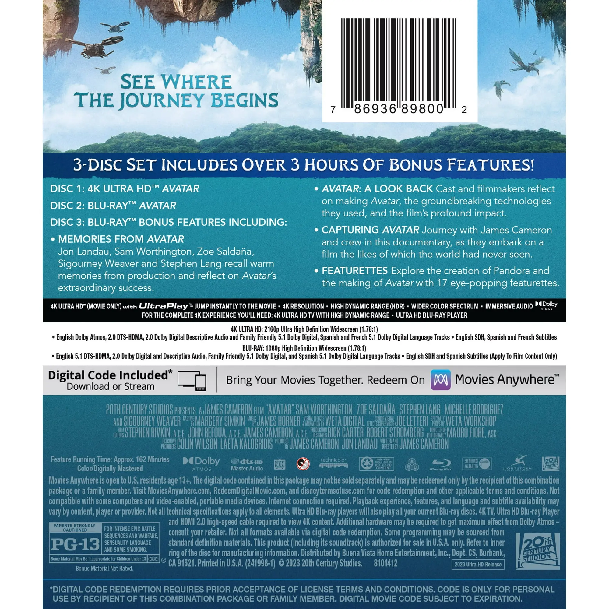 Avatar (4K Ultra HD + Blu-Ray + Digital Copy) 20th Century Studios image 4