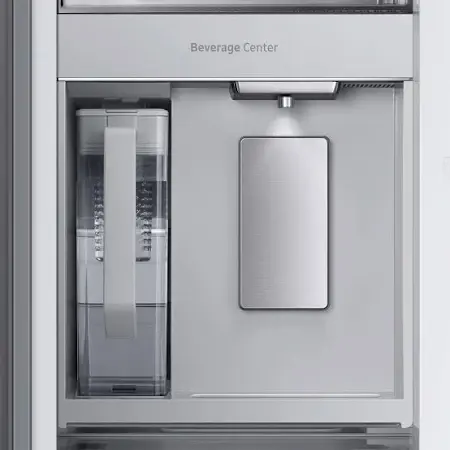 Bespoke 24 cu. ft. 3-Door French Door Smart Refrigerator with Beverage Center in Stainless Steel, Counter Depth image 6