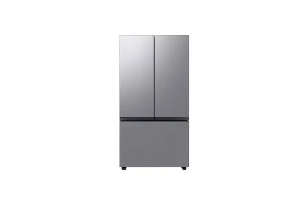Bespoke 24 cu. ft. 3-Door French Door Smart Refrigerator with Beverage Center in Stainless Steel, Counter Depth image