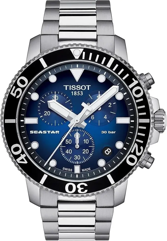 TISSOT Seastar 1000 Chronograph Blue Dial Men's Watch T120.417.11.041.01 image 1