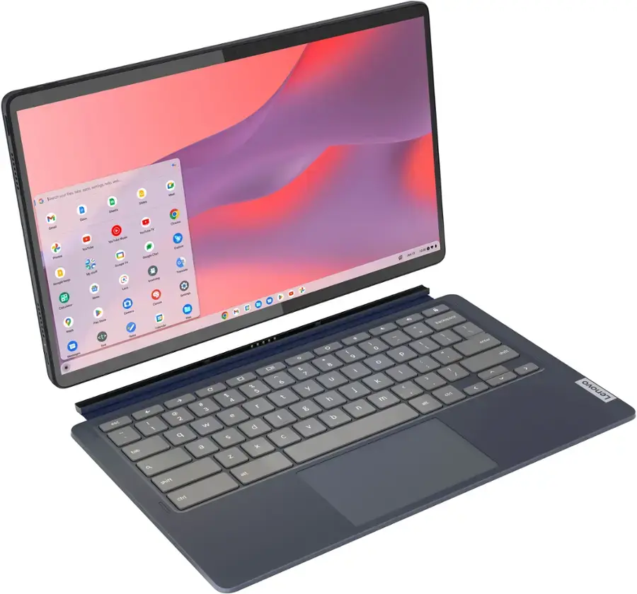 Lenovo - IdeaPad Duet 5 Chromebook 2-in1 Laptop - 13.3" Full HD Touchscreen - Snapdragon 7cG2 - 8GB - 128GB eMMC - with Keyboard - Abyss Blue image 4