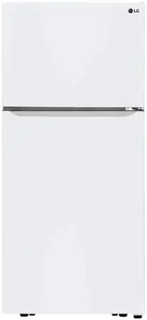 LG 30 in. W 20 cu. ft. Top Freezer Refrigerator w/ Multi-Air Flow and Reversible Door in White, ENERGY STAR image 1