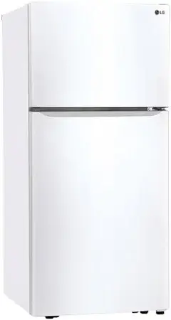 LG 30 in. W 20 cu. ft. Top Freezer Refrigerator w/ Multi-Air Flow and Reversible Door in White, ENERGY STAR image 2