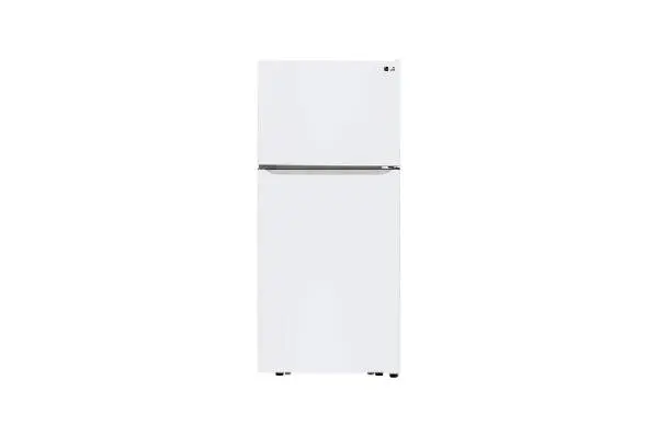 LG 30 in. W 20 cu. ft. Top Freezer Refrigerator w/ Multi-Air Flow and Reversible Door in White, ENERGY STAR image