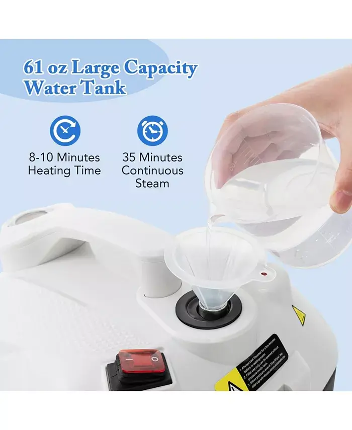 Multipurpose Steam Cleaner 1800W Portable Household Steamer with 61 oz Tank Shipped and sold by Kuyotq image 5