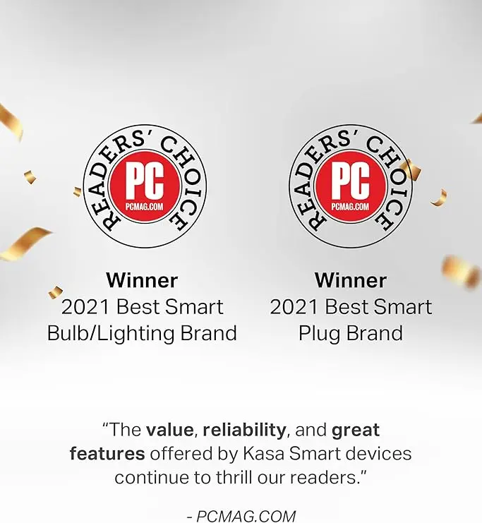 Kasa Smart Plug Power Strip HS300, Surge Protector with 6 Individually Controlled Smart Outlets and 3 USB Ports, Works with Alexa & Google Home, No Hub Required , White image 2