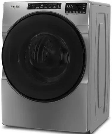 4.5 cu. ft. Front Load Washer with Steam, Quick Wash Cycle and Vibration Control Technology in Chrome Shadow image 2