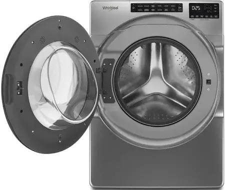 4.5 cu. ft. Front Load Washer with Steam, Quick Wash Cycle and Vibration Control Technology in Chrome Shadow image 6