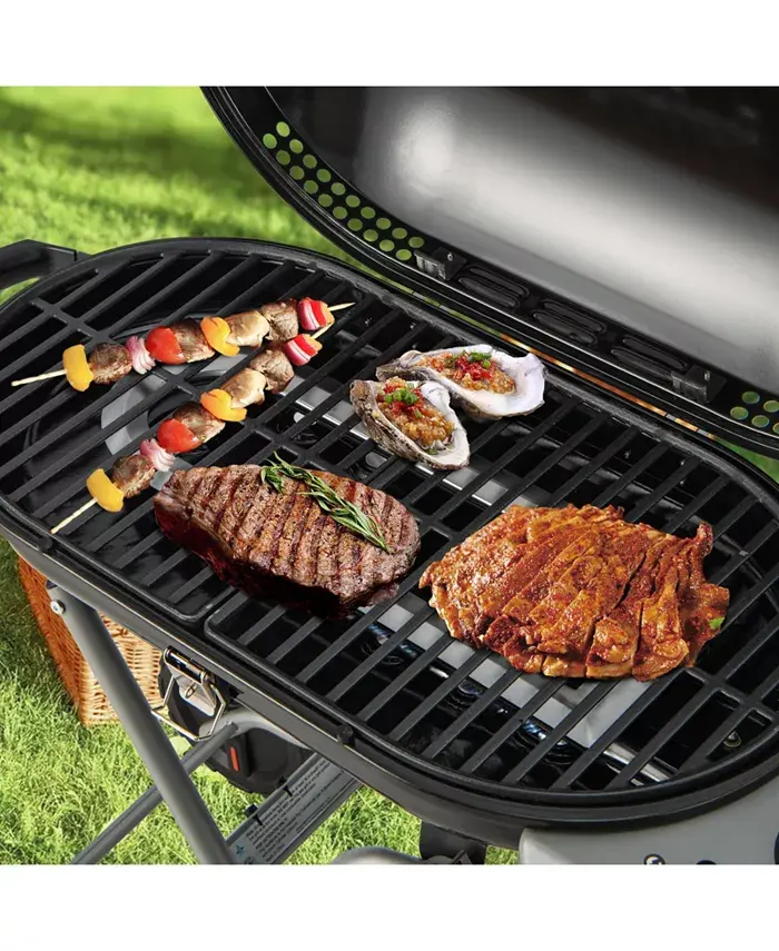 15000 BTU Portable Propane BBQ Grill with Wheels and Side Shelf Shipped and sold by Kuyotq image 3