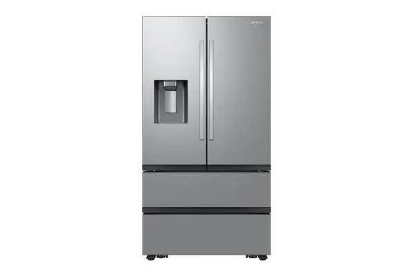 Samsung - 30 cu. ft. 4-Door French Door Smart Refrigerator with Four Types of Ice - Fingerprint Resistant Stainless Steel image