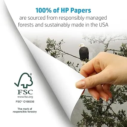 HP Papers | 8.5x11 Paper |Office 20 lb | 1 Ream - 500 Sheets | 92 Bright | Made in USA - FSC Certified | 112150R image 6