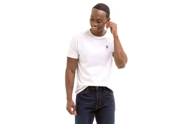 WHITE LABEL STRIPE SHORT SLEEVE WOVEN SHIRT image