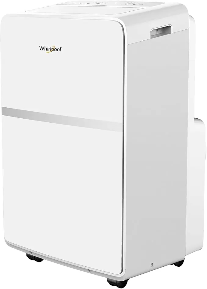 Whirlpool 10,000 BTU Portable Air Conditioner for Home with Dehumidifier, A/C Portable Air Conditioner for Apartment and Bedroom, 115V, AC for Small Rooms up to 275-Sq. Ft. with Remote in White image 1