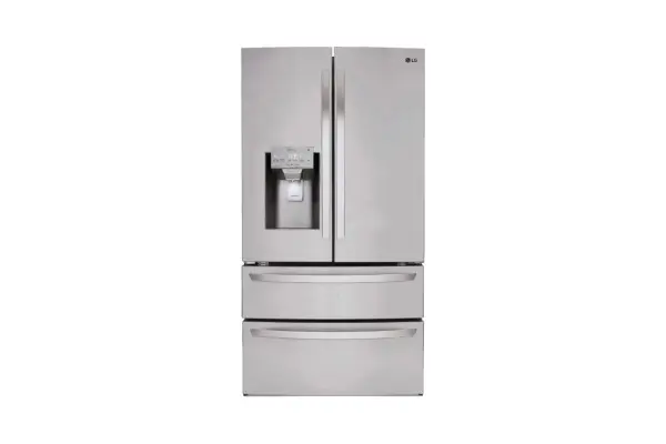 LG - 27.8 Cu. Ft. 4-Door French Door Smart Refrigerator with Smart Cooling System - Stainless steel image