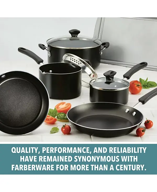 Farberware Cookstart Aluminum DiamondMax Nonstick 15-Pc. Cookware Set image 2