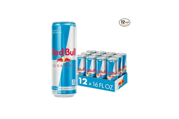 Red Bull Sugar Free Energy Drink with 151mg Caffeine plus Taurine & B Vitamins, 16 Fl Oz, Pack of 12 Cans image