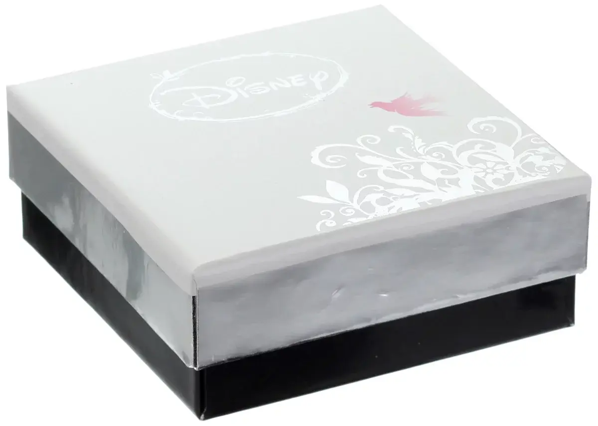 Disney Stainless Steel Heart Bead Charm 2 Stoppers Small and Medium Starter Bracelet, 7.5 image 2