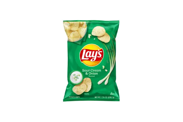 Lay's Sour Cream & Onion Flavor Potato Chips, 7.75 oz Bag image