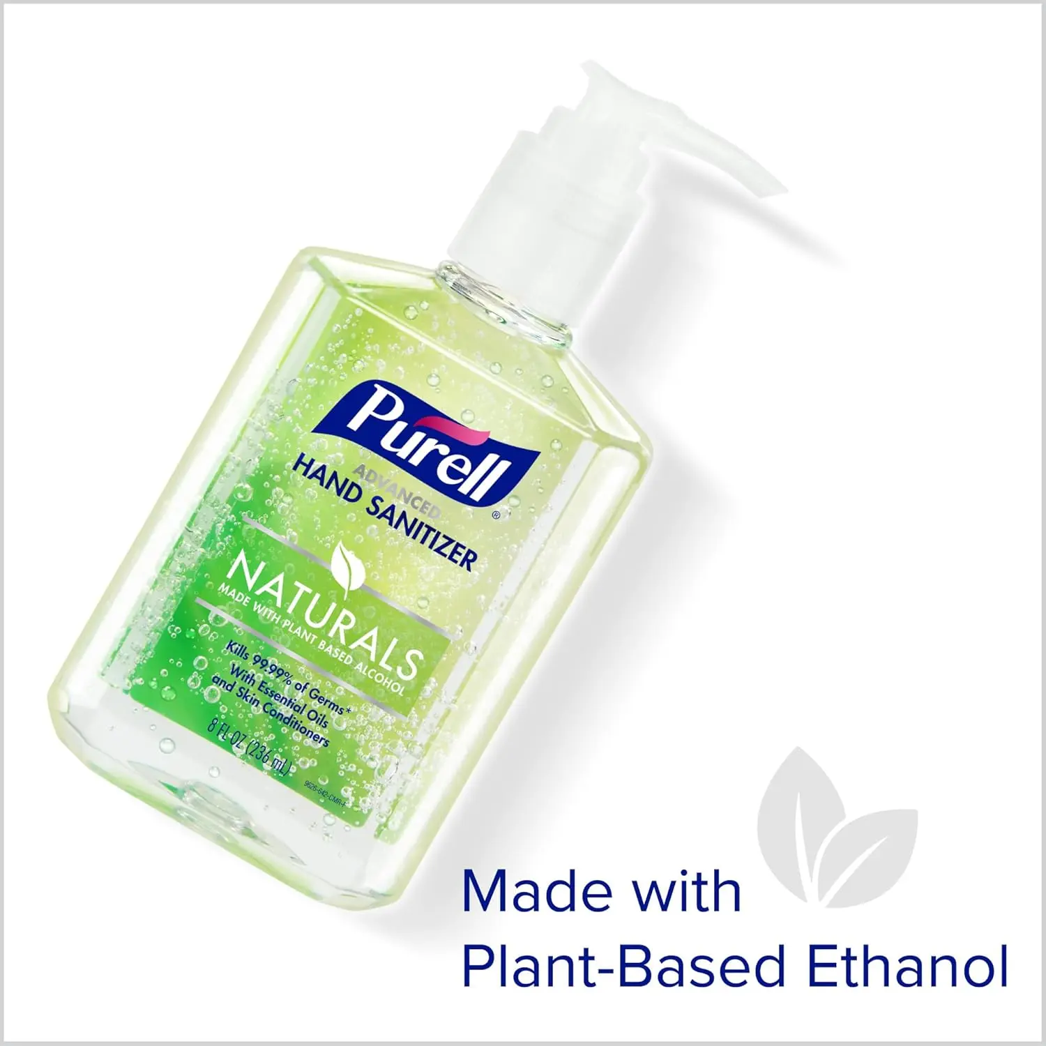 Purell Advanced Hand Sanitizer Naturals with Plant Based Alcohol, Citrus Scent, 8 fl oz Pump Bottle (Pack of 12) - 9626-12-CMR image 7